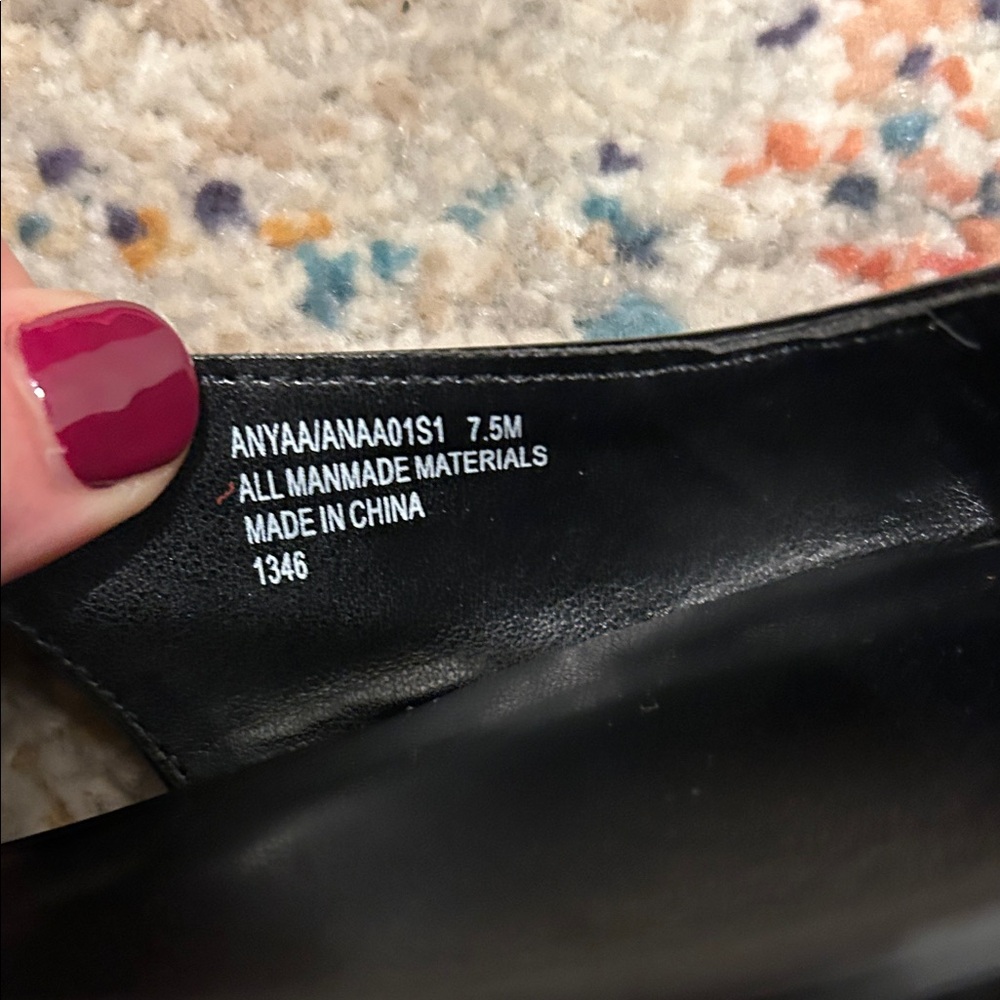 Steve Madden Black Point Toe Patent Leather Flats - Picture 4 of 4
